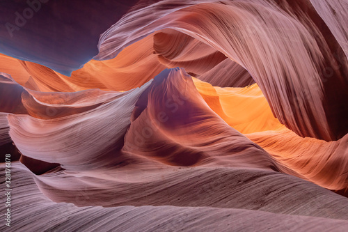 Antelope Canyon in Arizona near Page - background art and travel concept © emotionpicture