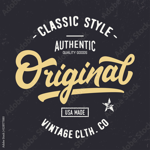  Vintage Design for T Shirt. Print, Logo, Poster. Vector Illustration.
