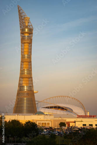 The Aspire Tower in Doha, qatar  photo