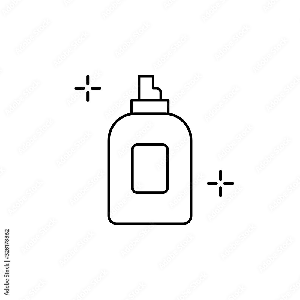 Spray icon. Simple line, outline vector elements of beauty salon things for ui and ux, website or mobile application Spray icon. Simple line, outline vector elements of beauty salon things for ui and ux, website or mobile application
