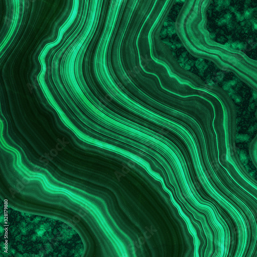 Dark Green Malachite Texture