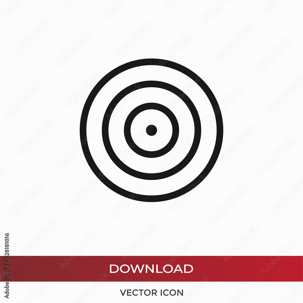 Dartboard vector icon in modern design style for web site and mobile app Dartboard vector icon in modern design style for web site and mobile app