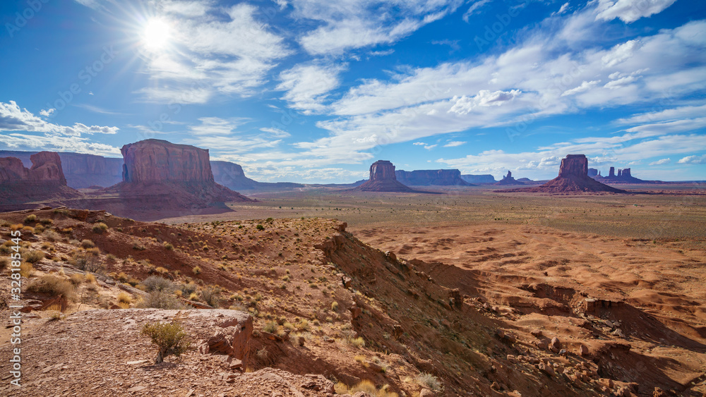 sunset at artists point in monument valley, usa sunset at artists point in monument valley, usa