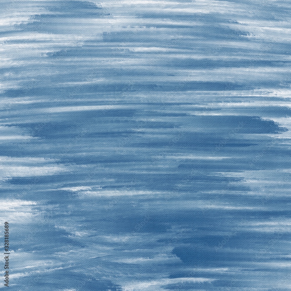 Obraz premium Blue water mark paint on White textured background