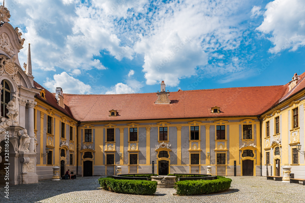 Courtyard of the Church of Durnstein