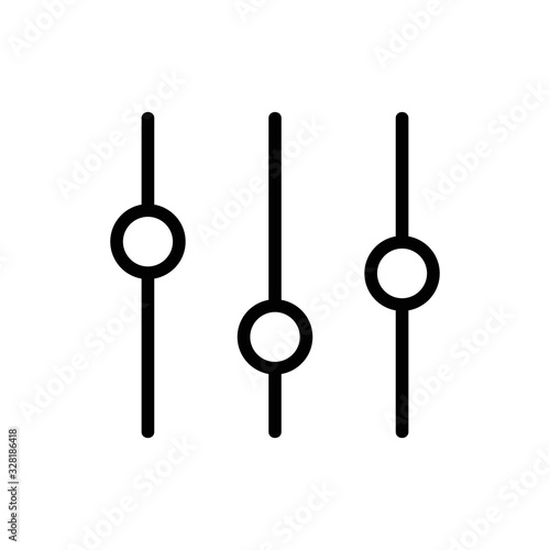 Sound acoustics icon vector. Thin line sign. Isolated contour symbol illustration