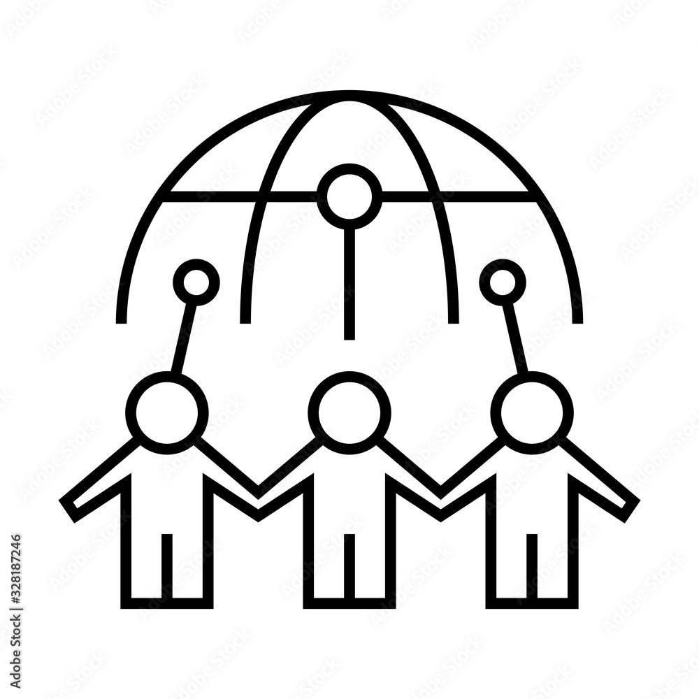 Work areas line icon, concept sign, outline vector illustration, linear symbol. Work areas line icon, concept sign, outline vector illustration, linear symbol.