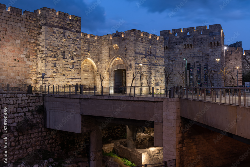 The Jaffa gate in Jerusalem