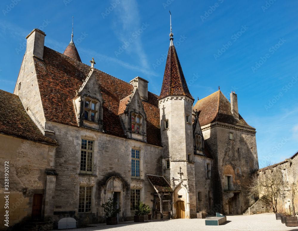 Naklejka premium The stunning medieval castle of Chateauneuf, perfectly preserved from ancient times