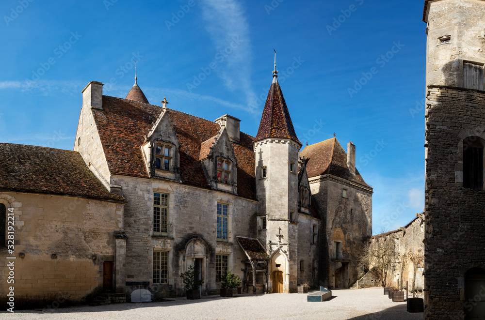 The stunning medieval castle of Chateauneuf, perfectly preserved from ancient times