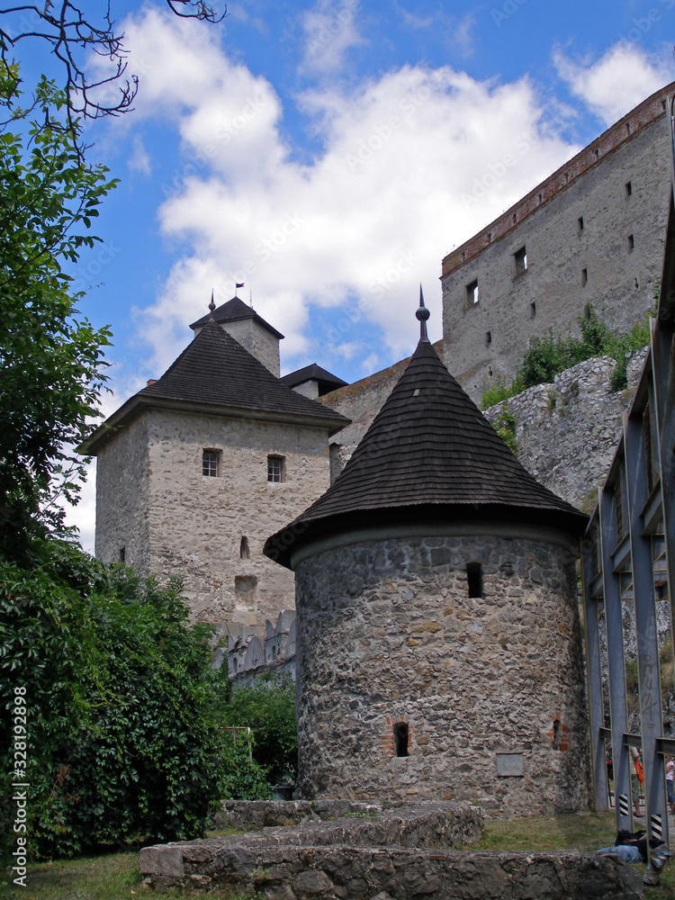 Medieval Trencin Castle in western Slovakia