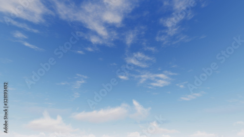 Fototapeta Naklejka Na Ścianę i Meble -  Cloudy blue sky abstract background, blue sky background with tiny clouds