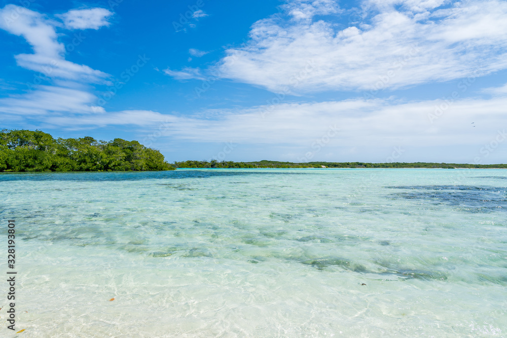 Panoramic View of Noronqui Cay at Los Roques National Park, Venezuela