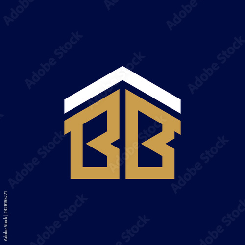 Initial Letters BB House Logo Design