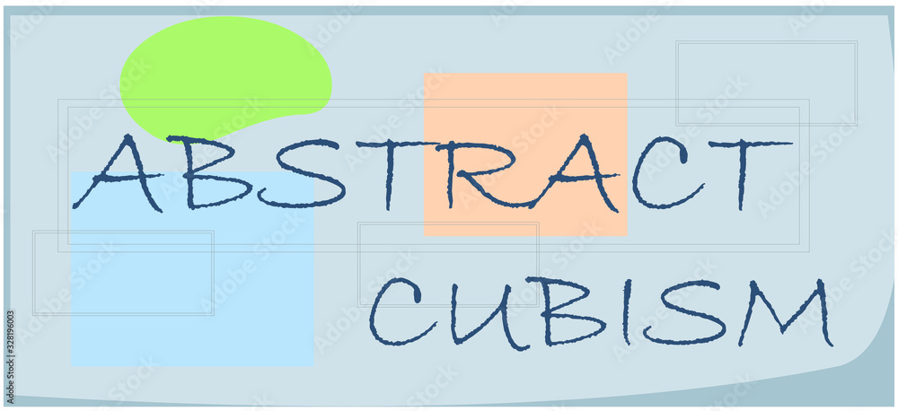 Vector illustration of a background with a cubist design Vector illustration of a background with a cubist design
