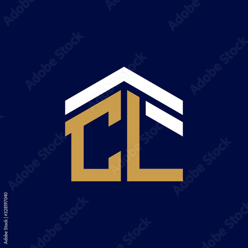 Initial Letters CL House Logo Design