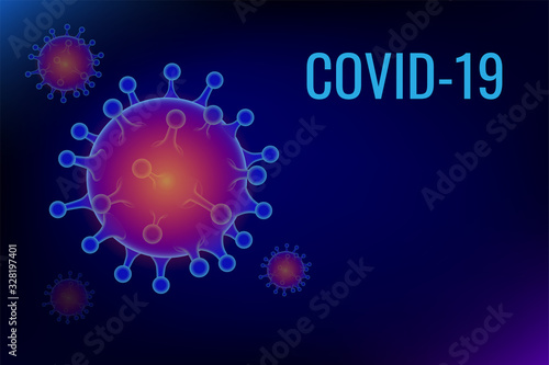 Coronavirus disease COVID-19 infection medical. Coronavirus 2019-nC0V Outbreak, Travel Alert concept. The virus attacks the respiratory tract, pandemic medical health risk.