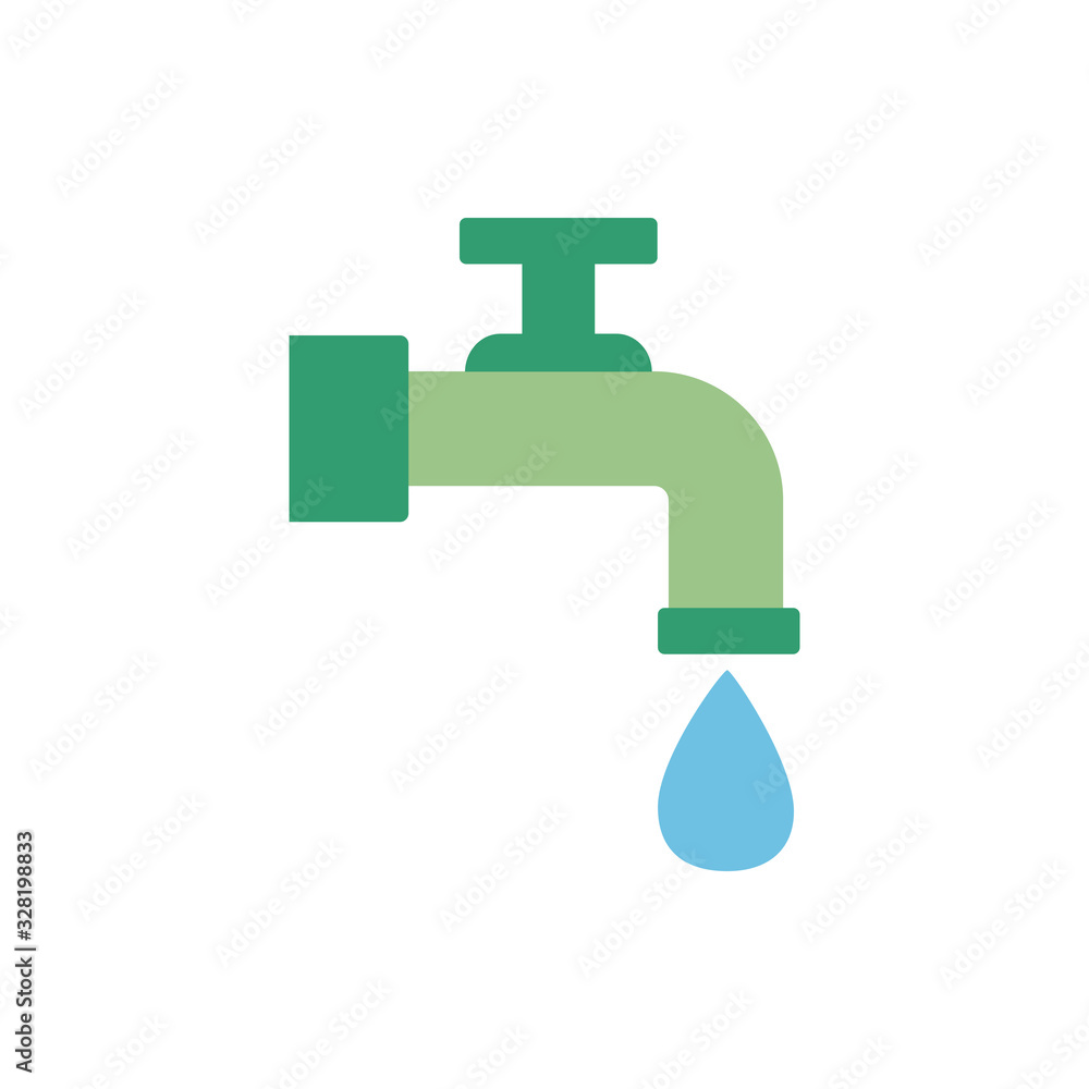 water tap with drop icon water tap with drop icon