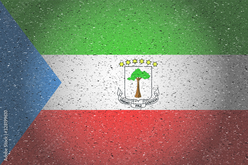 flag of equatorial in retro backgroun