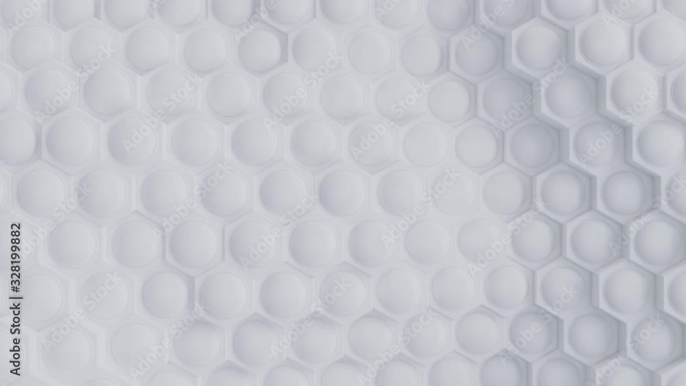 Abstract hexagon geometric surface loop pattern on white background. Abstract hexagon geometric surface loop pattern on white background.
