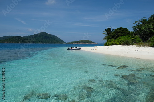 Anambas Islands Indonesia - shallow water small coral atoll