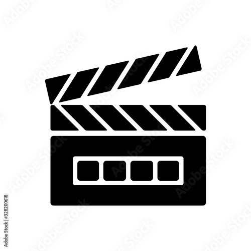 clapper icon vector template