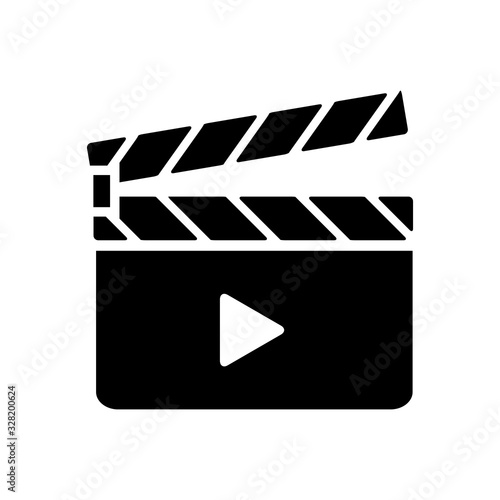 clapper icon vector template