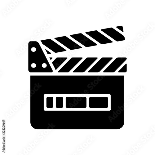 clapper icon vector template
