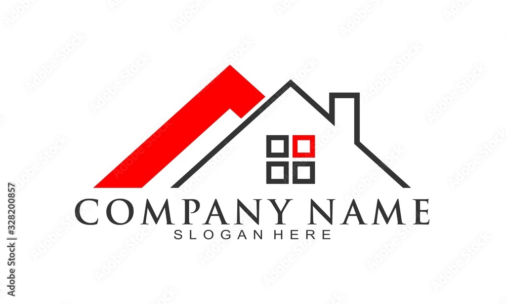 House property simple vector logo House property simple vector logo
