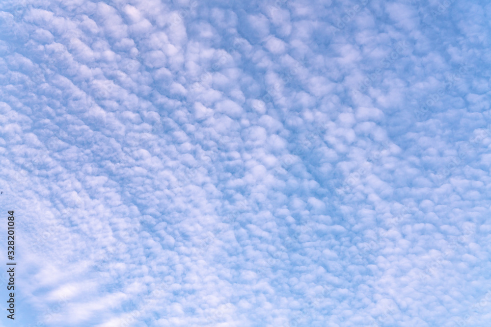 Cirrus and Altocumulus Clouds on blusky Cirrus and Altocumulus Clouds on blusky