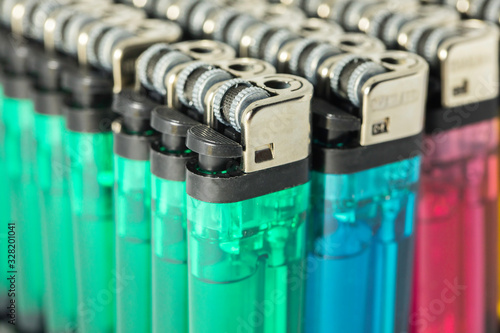 cigarette lighter on background