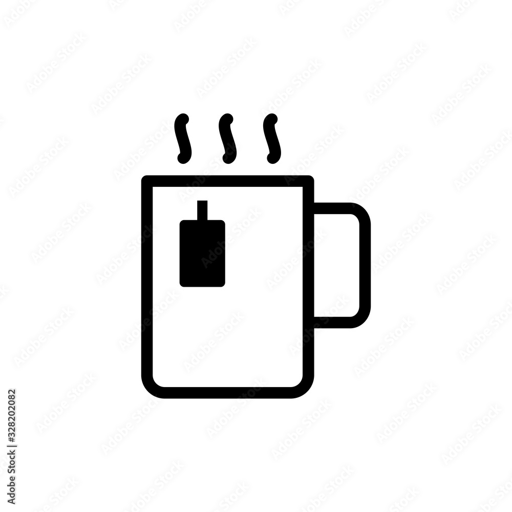 tea mug icon vector template tea mug icon vector template