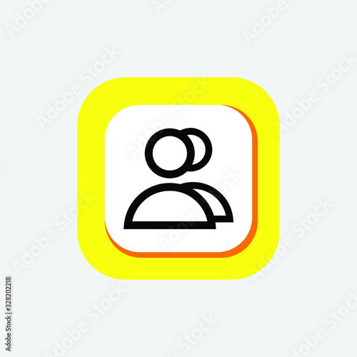 Icon Contact Line Art, Contact Icon, Contact glyph icons,Contact As Flat Icon Solid Style isolated