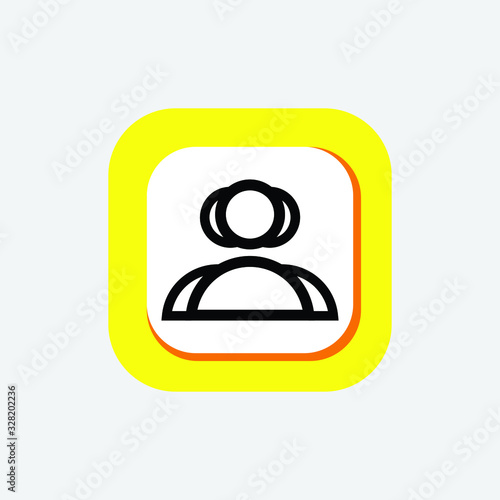 Icon Contact Line Art, Contact Icon, Contact glyph icons,Contact As Flat Icon Solid Style isolated