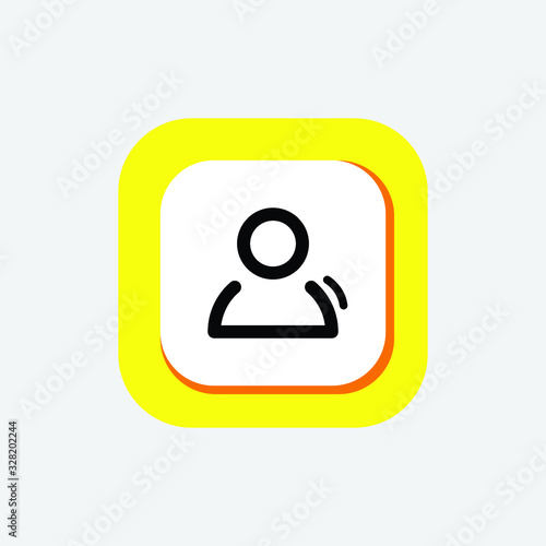 Icon Contact Line Art, Contact Icon, Contact glyph icons,Contact As Flat Icon Solid Style isolated