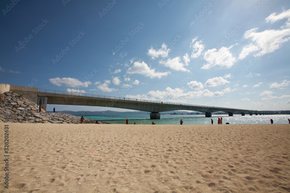 Fototapeta premium 橋のある風景