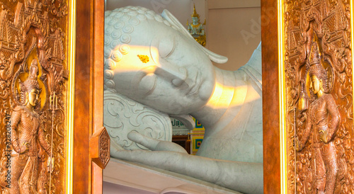 Wat pa phu kon blue temple thaiand isaan photo