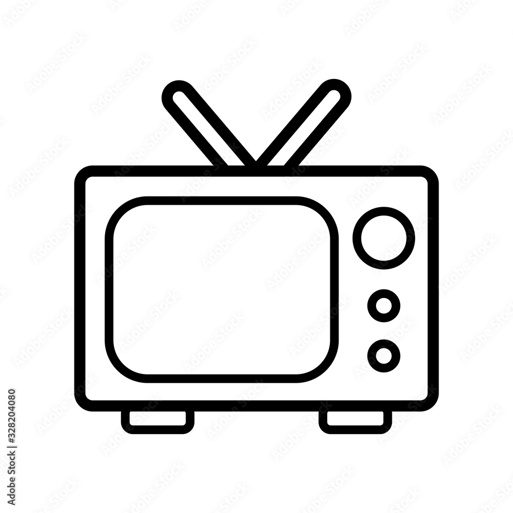 television icon vector template television icon vector template