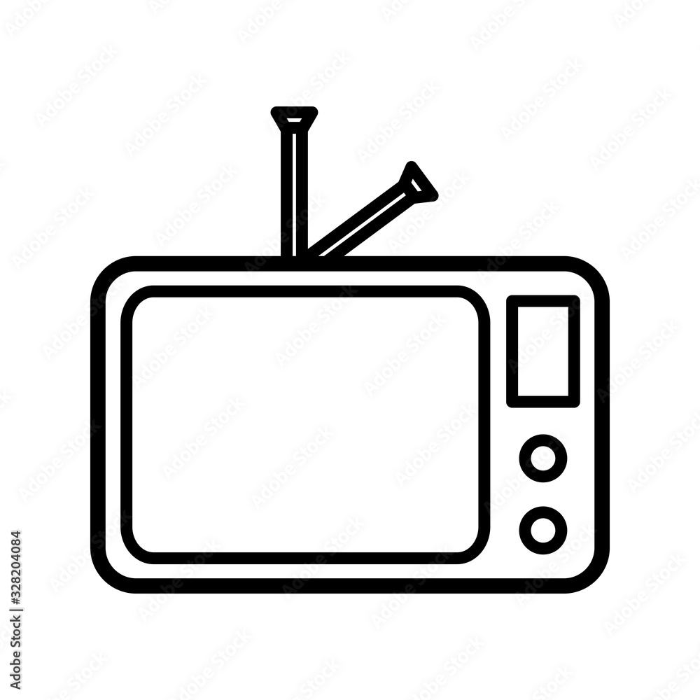 television icon vector template television icon vector template