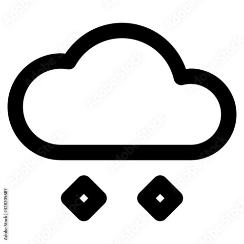 hail icon with outline style. Suitable for website design, logo, app and ui.
