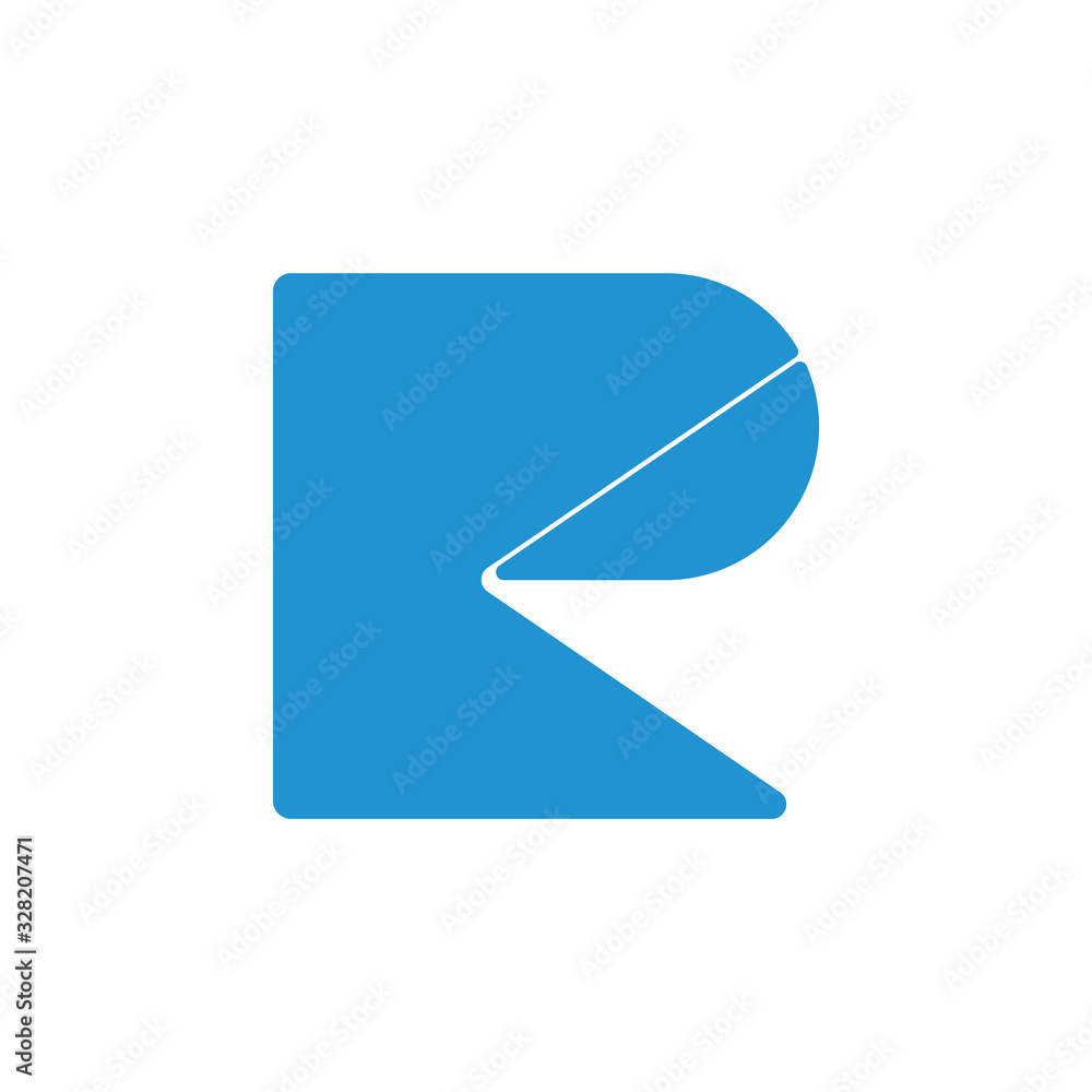 abstract letter rk simple geometric logo vector abstract letter rk simple geometric logo vector