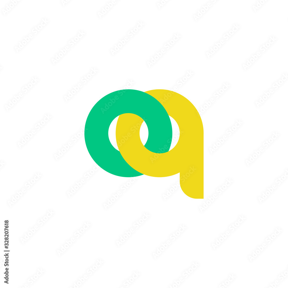 letter oq linked colorful overlap design symbol logo vector letter oq linked colorful overlap design symbol logo vector