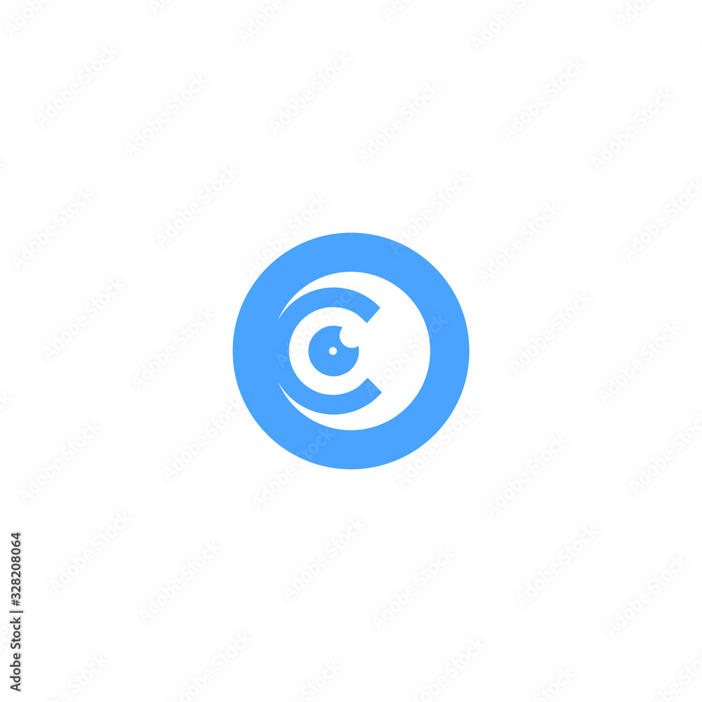 Letter C icon Logo. minimalist Unique modern geometric creative elegant. Vector icon Letter C icon Logo. minimalist Unique modern geometric creative elegant. Vector icon