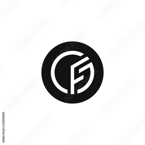 Letter GF logo Template Vector
