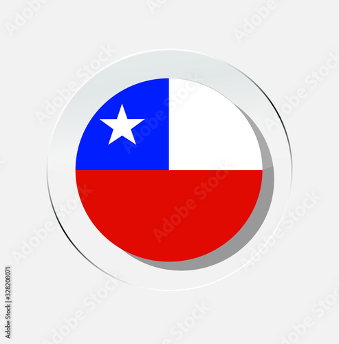Free Download chile country flag circle icon with white background - GFXLoad