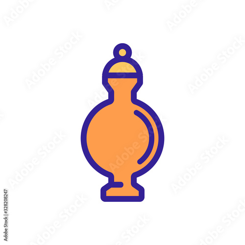 Ashes icon vector. Thin line sign. Isolated contour symbol illustration