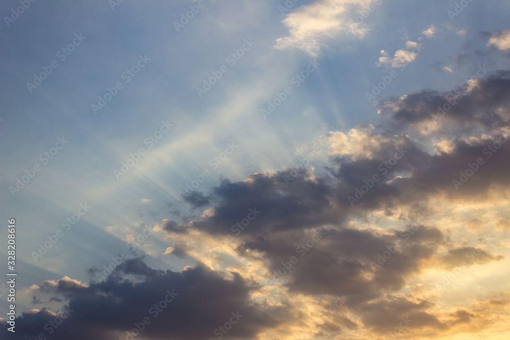 Obraz premium blue sky with clouds