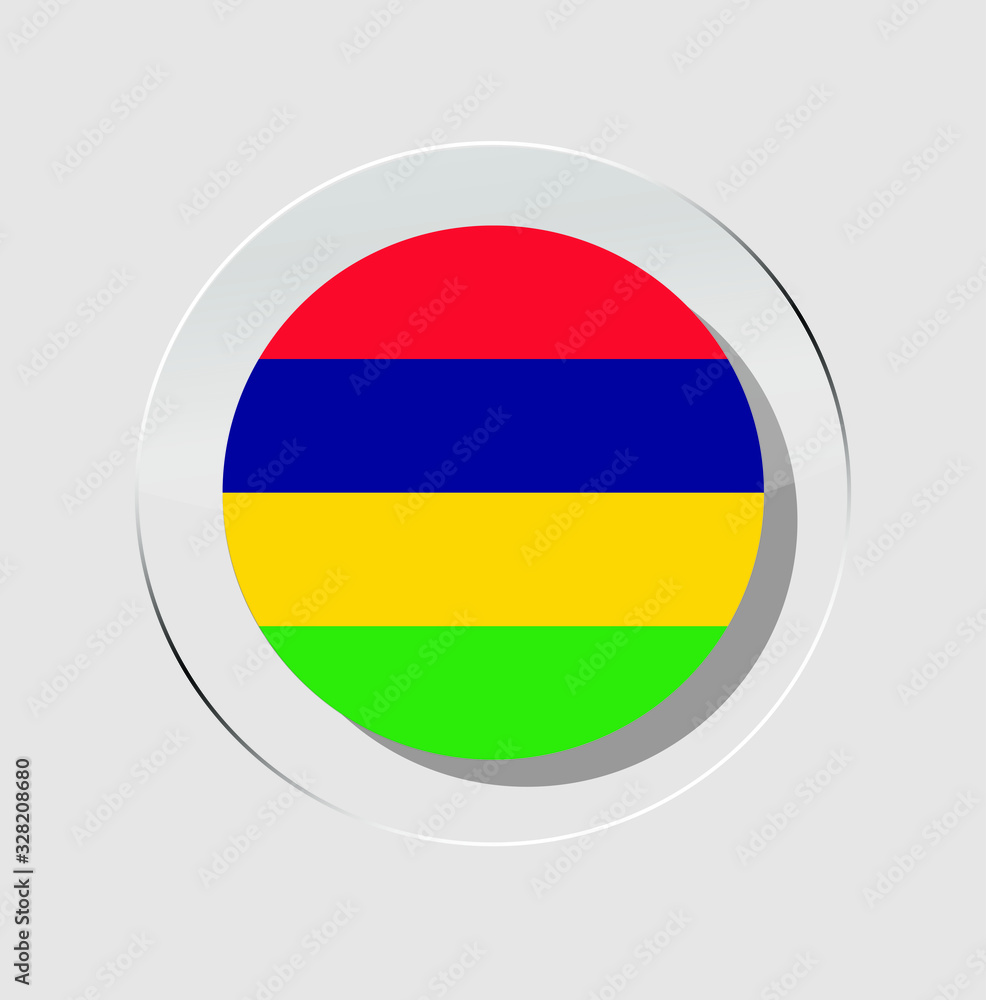 iconic flag of the Mauritius state flag with a white background iconic flag of the Mauritius state flag with a white background