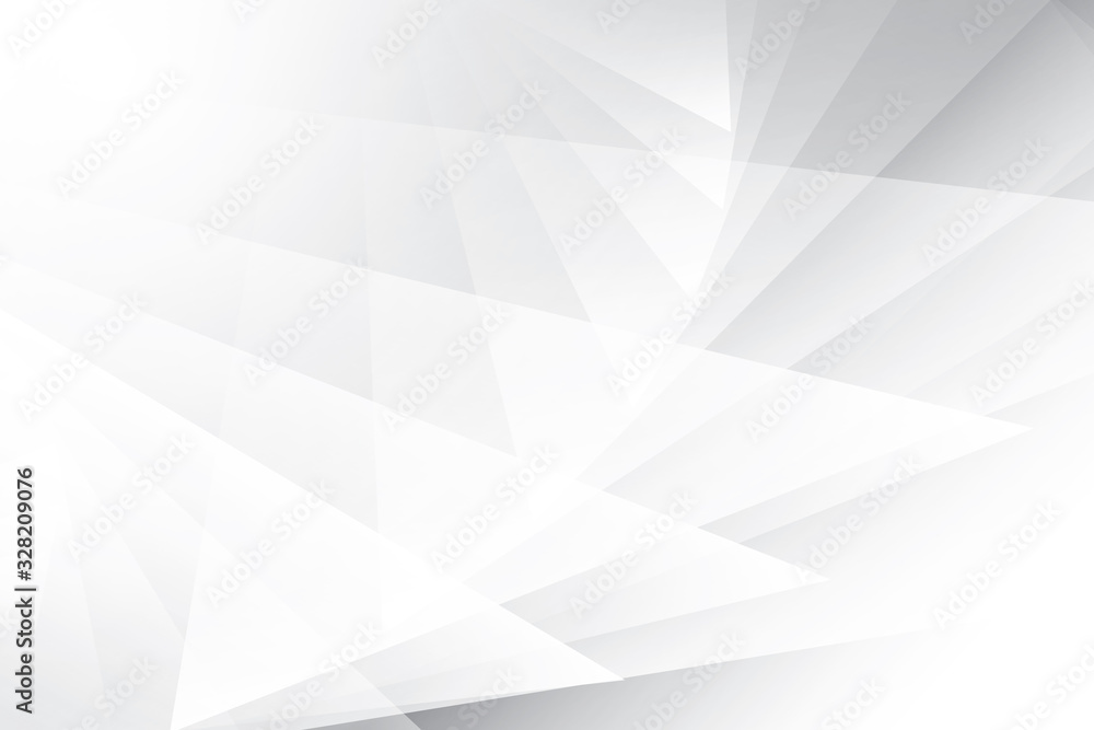 Obraz premium Vector abstract geometric white and gray color background.