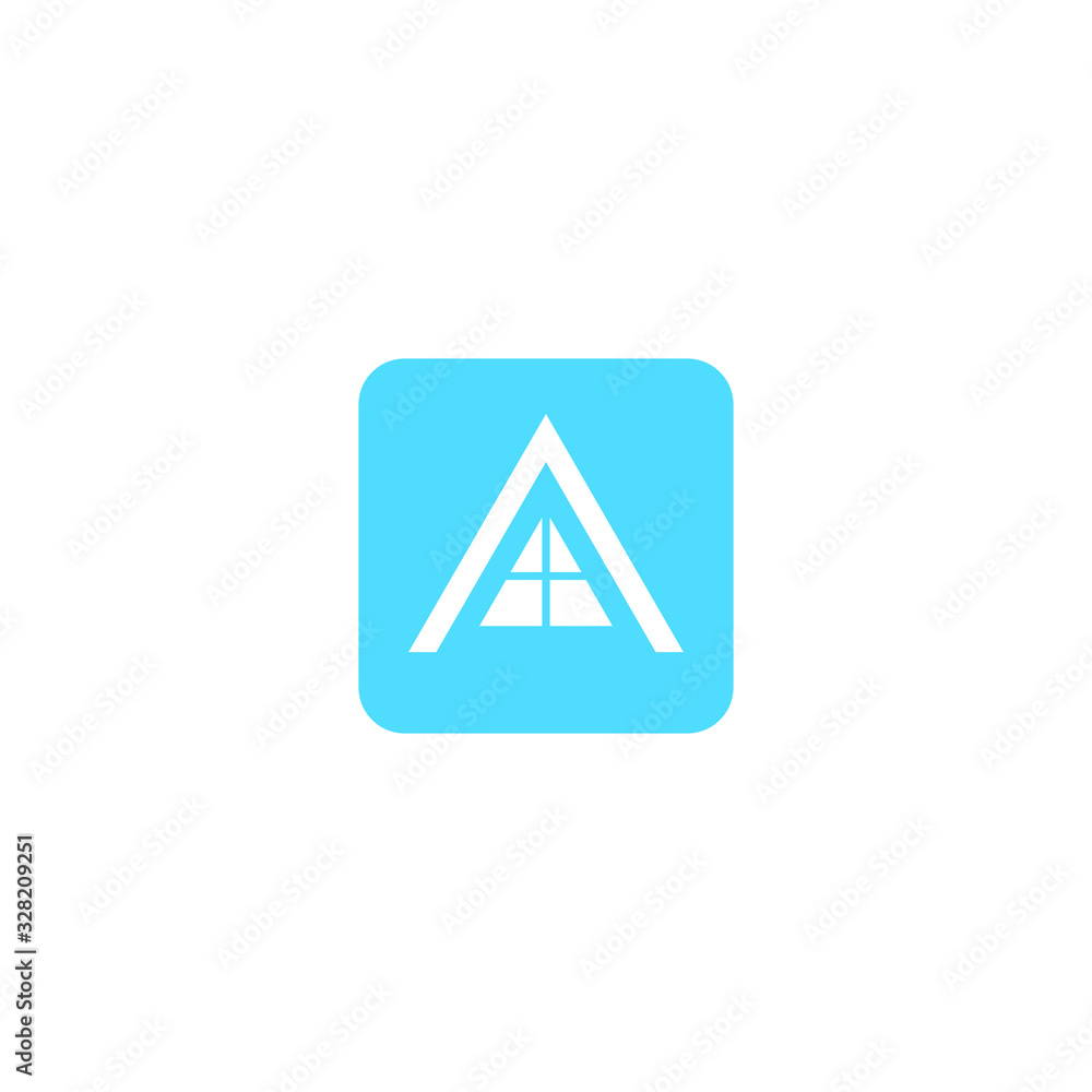 Letter A Logo icon . minimalist Unique modern geometric creative elegant. Vector icon Letter A Logo icon . minimalist Unique modern geometric creative elegant. Vector icon